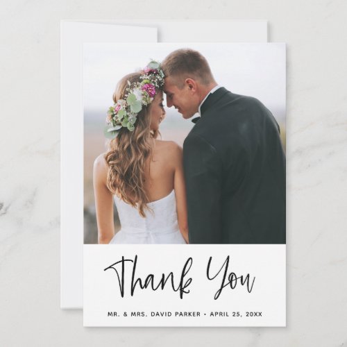 Simple Wishes  Wedding Thank You Card