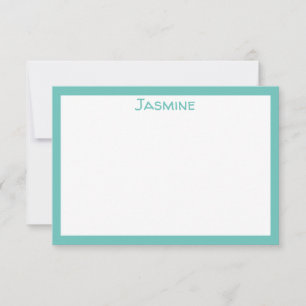 Simple with Name Note Card