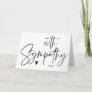 Simple With Sympathy Condolence Mourning Heart Card