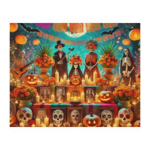 Simple wood art for halloween party