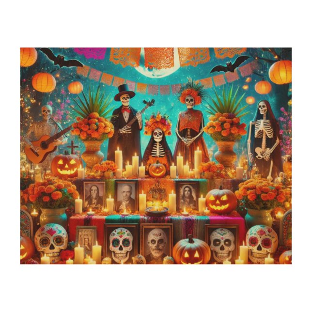 Simple wood art for halloween party (Front)