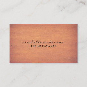 Simple Wood Business Card