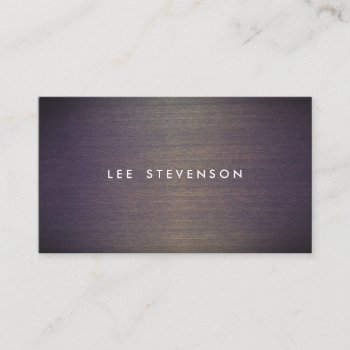 Simple Wood Minimalistic  Professional Designer Business Card by sm_business_cards at Zazzle