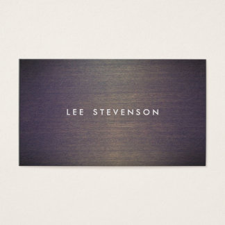 Simple Wood Minimalistic  Professional Designer Business Card