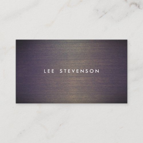 Simple Minimalistic Faux Wood Professional Business Cards