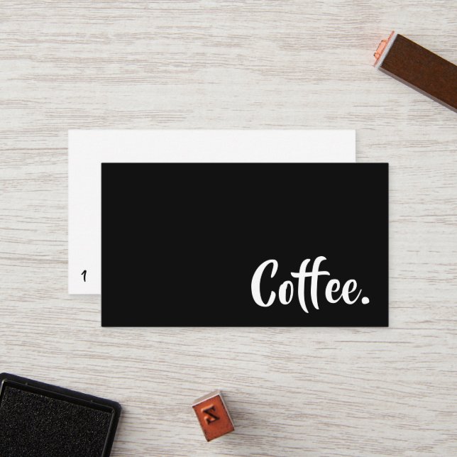 Simple Word Beyond Loyalty Coffee Punch-Card (Front/Back In Situ)