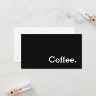 Simple Word Dark Loyalty Coffee Punch-Card