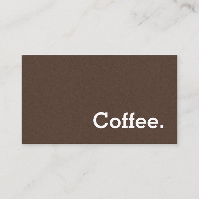 Simple Word Dark Loyalty Coffee Punch-Card Brown (Front)
