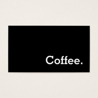 Simple Word Dark Loyalty Coffee Punch-Card Business Card