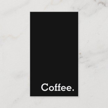 Simple Word Dark Loyalty Coffee Punchcard Vertical by TerryBain at Zazzle