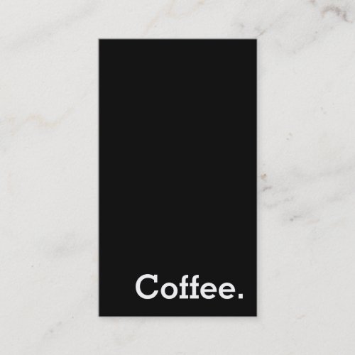 Simple Word Dark Loyalty Coffee Punchcard Vertical