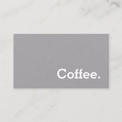 Simple Word Minima Loyalty Coffee Punch_Card Black