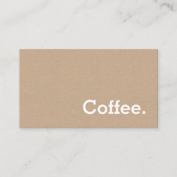 Simple Word Minima Loyalty Coffee Punch-card Craft by TerryBain at Zazzle