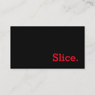 Simple Word Slice Loyalty Punch-Card Card