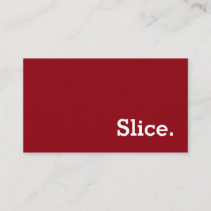 Simple Word Slice Loyalty Punch-Card Card