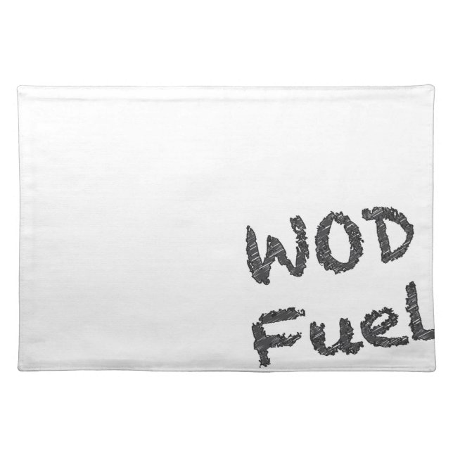 Simple Workout Humor Gym Saying Cloth Placemat (Front)