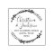 Simple Wreath Newlywed Return Address