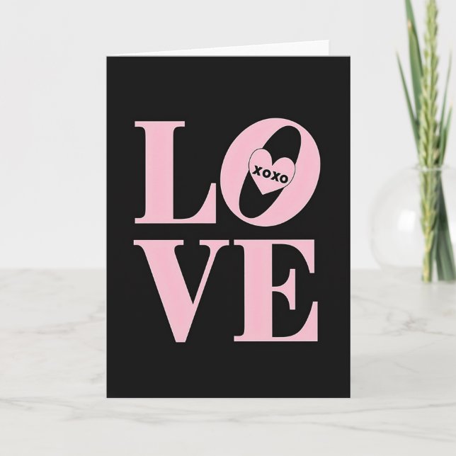 Simple Xoxo Love Card (Front)