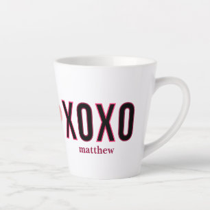 Simple Xoxo Workout Cute Valentines Day  Latte Mug