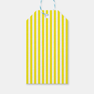 Simple Yellow and White Stripe Gift Tags