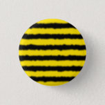 [ Thumbnail: Simple Yellow/Black Bee-Like Stripes Button ]