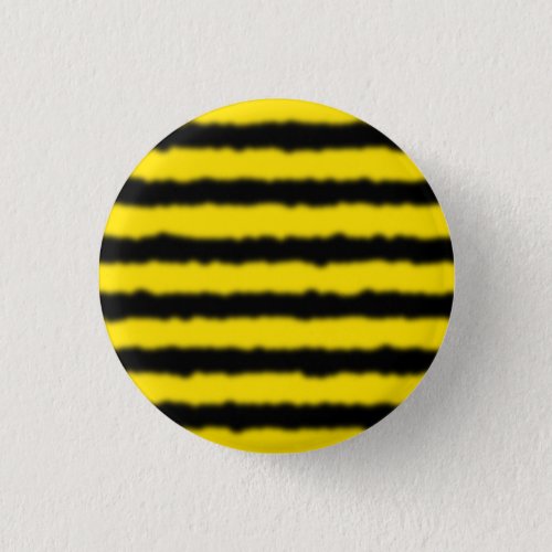 Simple YellowBlack Bee_Like Stripes Button