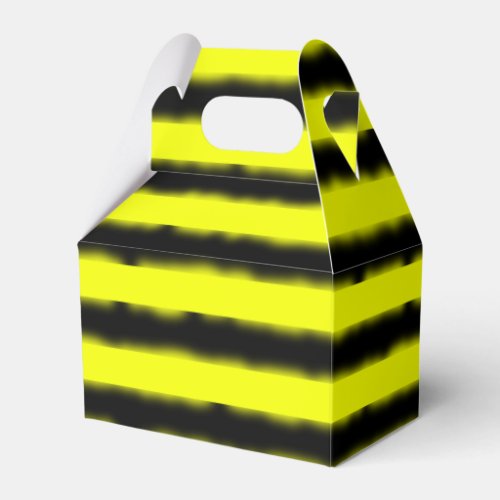 Simple YellowBlack Bee_Like Stripes Favor Boxes