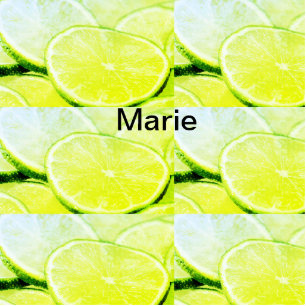 Simple yellow green lemon add name minimal custom cutout