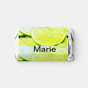 Simple yellow green lemon add name minimal custom hershey's miniatures