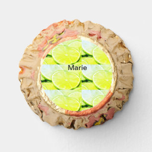 Simple yellow green lemon add name minimal custom reese's peanut butter cups
