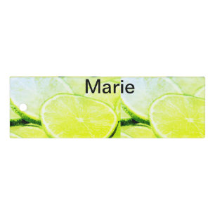 Simple yellow green lemon add name minimal custom ruler