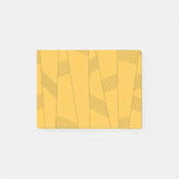 Simple, yellow, modern abstract graphic design post-it notes