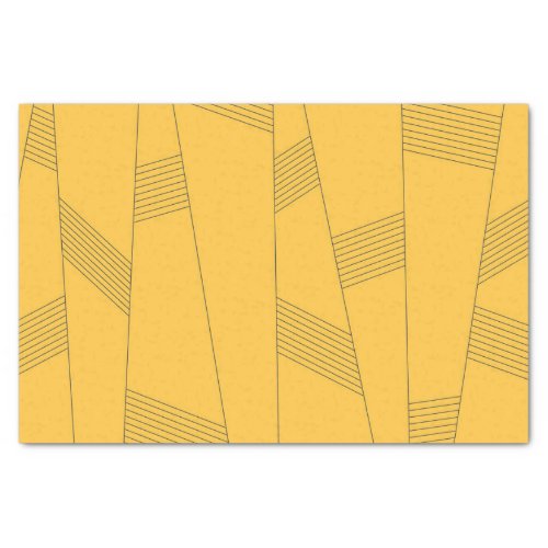 Simple yellow modern abstract graphic design tissue paper