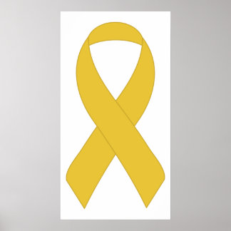 Simple Yellow Ribbon Poster
