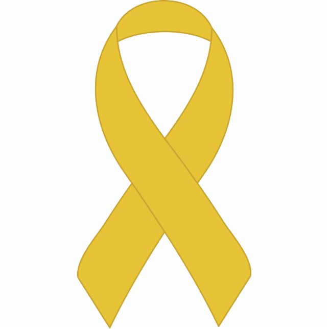 Simple Yellow Ribbon Statuette (Front)