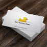 Simple Yellow Rubber Duck Business Card