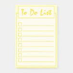 Simple Yellow To Do List   Post-it Notes