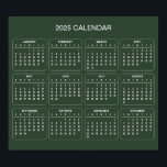Simple Yet Elegant 2025 Calendar |  Poster<br><div class="desc">For further customization,  please click the "Customize" button and use our design tool to modify this template. If the options are available,  you may change text and image by simply clicking on "Edit/Remove Text or Image Here" and add your own. Thank you.</div>