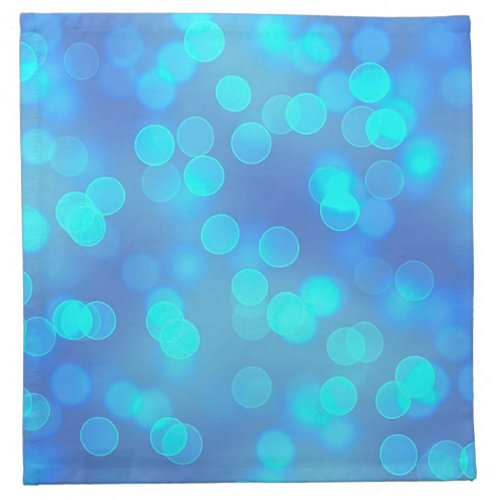 Simple yet Elegant Blue Teal Bokeh Background  Cloth Napkin