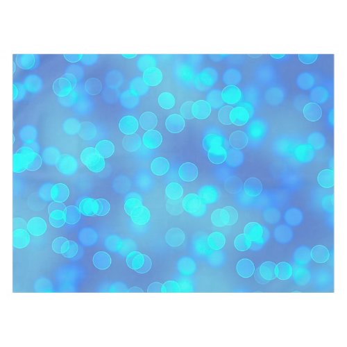 Simple yet Elegant Blue Teal Bokeh Background  Tablecloth