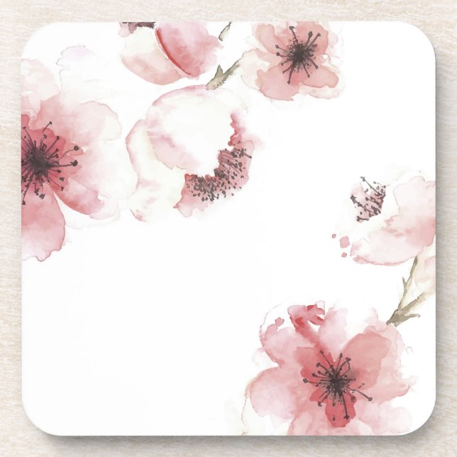 Simple yet Elegant Cherry Blossom | Coaster (Front)