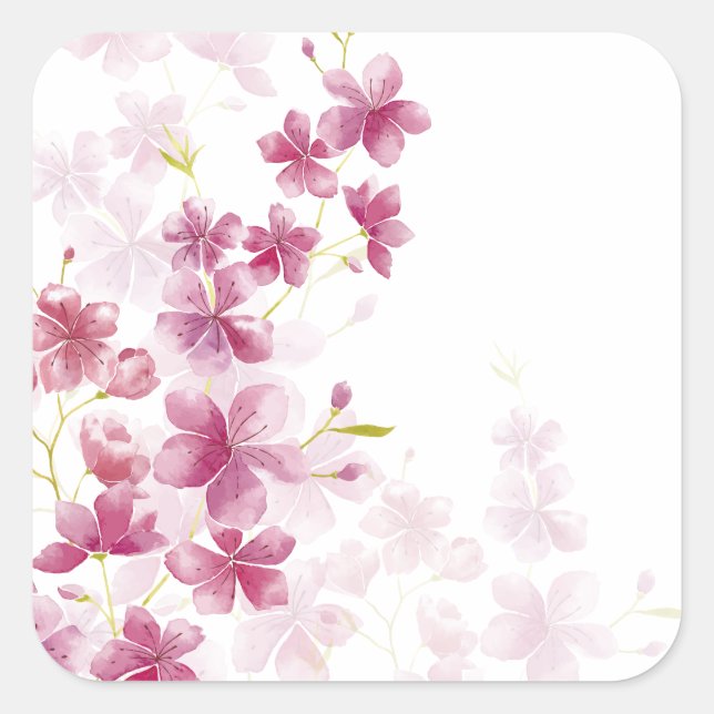 Simple yet Elegant Cherry Blossom | Sticker (Front)