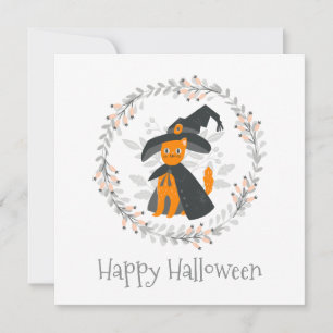Simple yet Elegant Halloween Party   Invitation