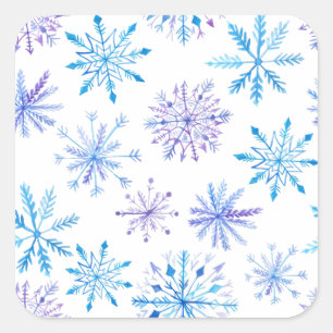Simple yet Elegant Snowflakes Sticker Seal