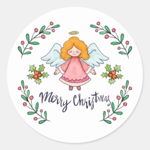 Simple yet Lovely Christmas Angel Sticker Seal
