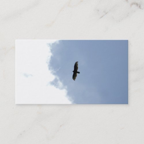simple yet powerful business card - soaring eagle
