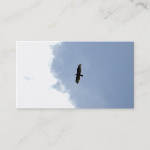 Customizable simple yet powerful business card - soaring eagle