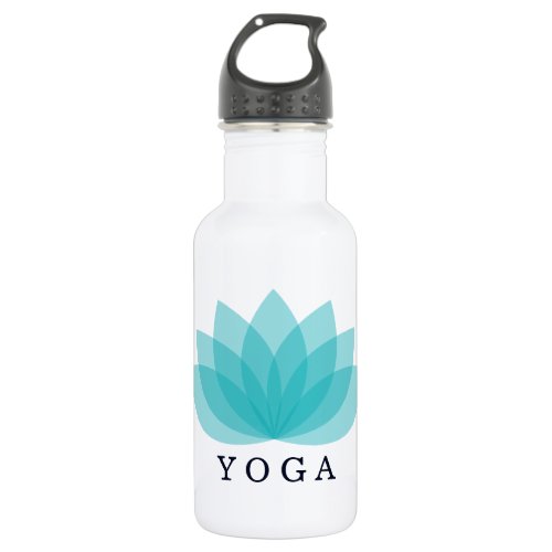 Simple Yoga Blue Lotus Water Bottle