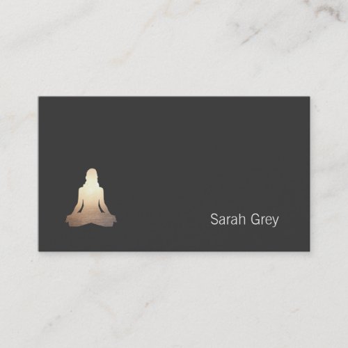 Simple Yoga Mediation Pose Business Card