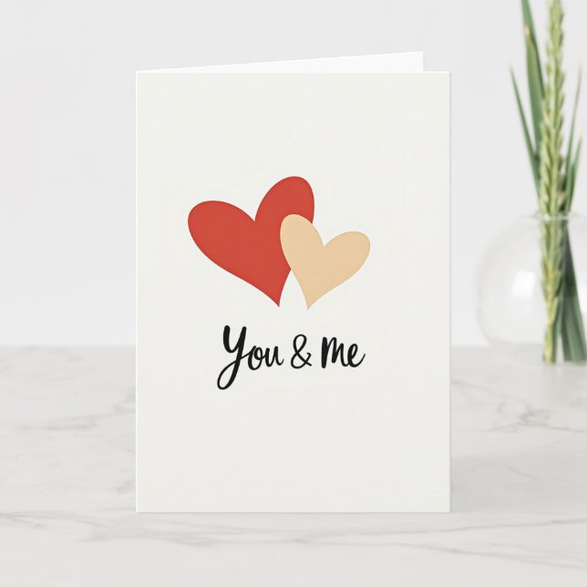 Simple You And Me Card (Front)